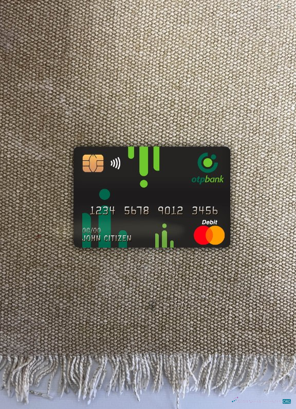 Download Croatia OTP bank master debit card photolook front Photoshop template